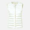 Women's Ultra Light Duck Down Vest Autumn Winter Warm Round Collar Sleeveless Coat 2019 Light Weight Korean All Match Thin Vests - beige - XXL