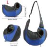 Outdoor Travel Pet Puppy Carrier Handbag Pouch Mesh Oxford Single Shoulder Bag Sling Mesh Comfort Travel Tote Shoulder Bag - blue - 38cm*10cm*20cm
